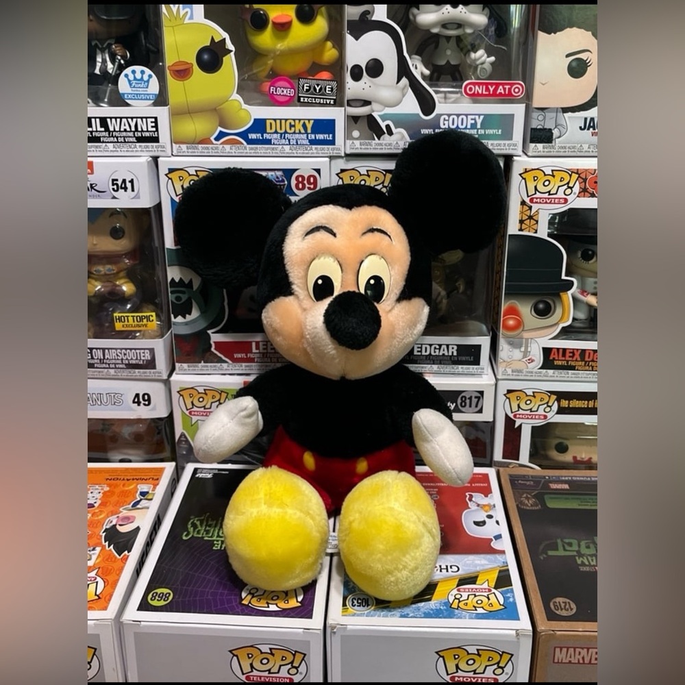 Disney Parks Vintage 90's Disney Mickey Mouse Plush